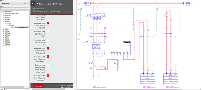 Configuration made easy – here with the example of a grinding machine in the form of a complete machine configuration.