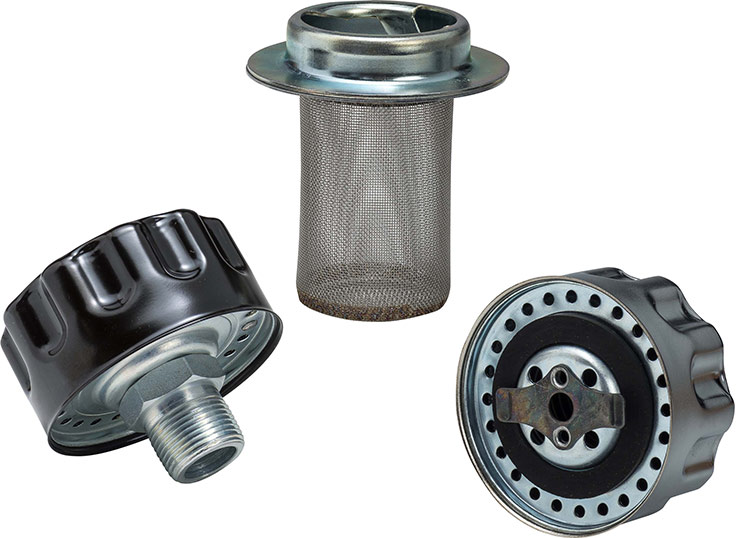 Filler and tank breathers for fixed and mobile hydraulic applications