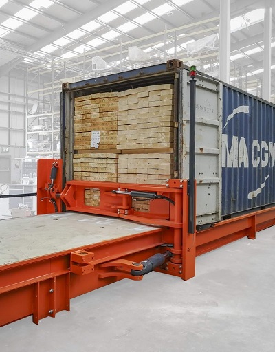 crocodile fit bit Hydraulic slip-sheet loads containers in minutes