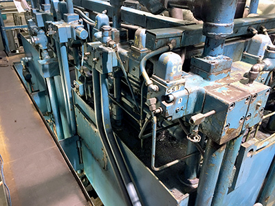 The decades-old, line-mounted spool valves on the GEI extrusion press were obsolete and difficult to repair. They were also inefficient, wasting energy due to excessive leakage. The replacement manifold system with modern logic valves minimized potential leaks, reduced hydraulic shock and led to faster machine cycle times.