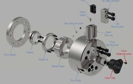 Machine tool hydraulics - | courtesy of kitagawa Exploded view of a hydraulic chuck