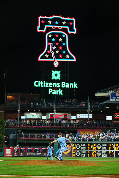 After working with Turner Hydraulics/TASCorp. and the köllab group, the Phillies’ Liberty Bell swings and chimes better than it has ever done, with modernized lighting and controls. The Phillies/Miles Kennedy