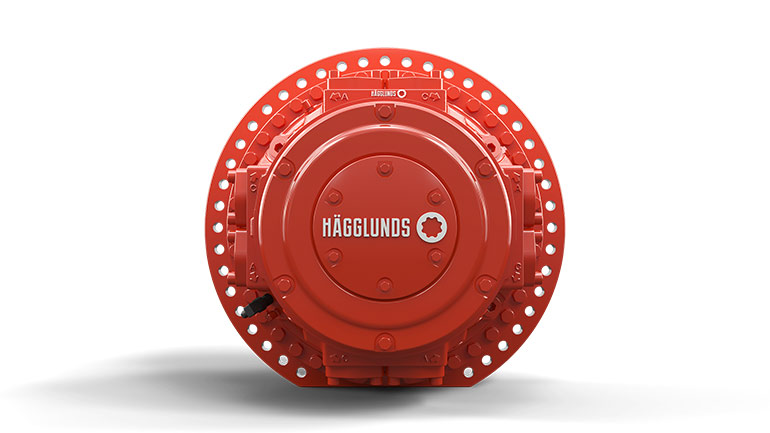 Hägglunds Quantum - introduced at CONEXPO-IFPE 2023, replaces the CB motor with better efficiency and triple the life expectancy. (Image source: Hägglunds Mellansel, Sweden)