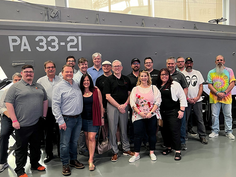 IFPS members break for a tour during the annual Spring Meeting in New Orleans.