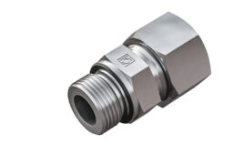 How can metric fittings provide hydraulic system leak protection?