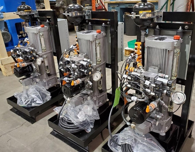 Ready for delivery – HAWE compact power units assembled as system solution in Mississauga, Ontario