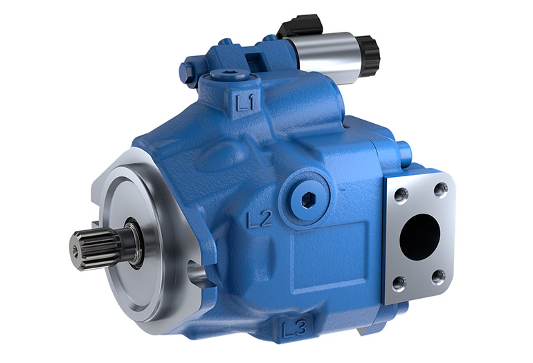 Rexroth’s new A10VO Series 60 pump offers higher efficiency versus previous versions, making it well suited for electrification applications.