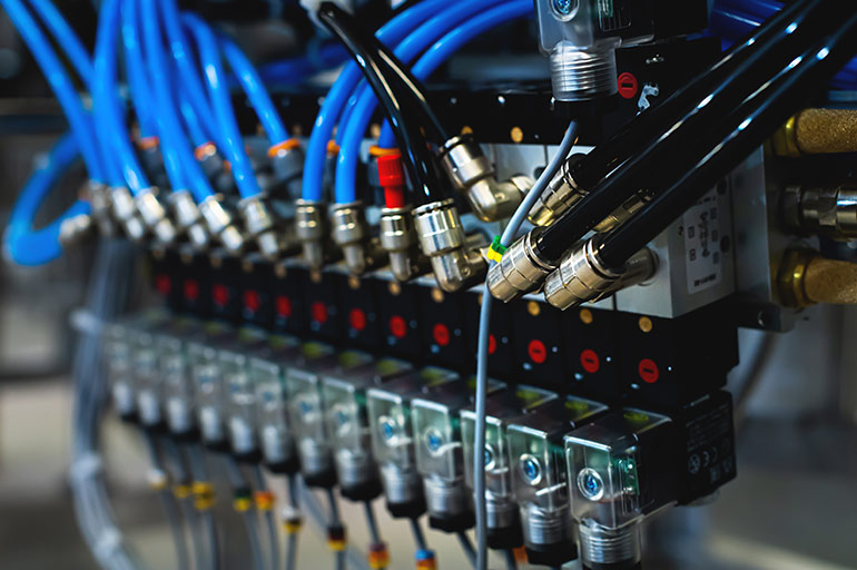 pneumatic valves for automation AdobeStock_615829306