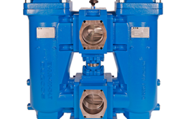 Eaton’s new ASME-certified, DUA duplex pressure filters provide uninterrupted filtration and have a working pressure up to 320 psi (22 bar).