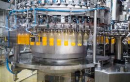 Pneumatics technologies are used extensively in food & beverage processing because they provide rapid and compact actuation while discouraging the proliferation of harmful contaminants. Image courtesy of AdobeStock