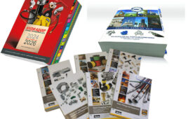 A collage of catalogs from Hydraquip UK, Parker Hannifin and Hydraulic Supply.