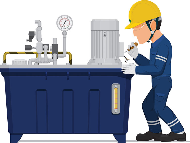 Keep an eye on hydraulic power units and ensure they are in working order with proper filtration.