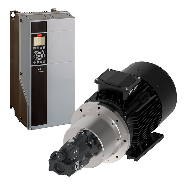 Induction motor solutions upgrade traditional architectures by providing speed on demand via an open-loop control systems comprised of a hydraulic pump, an asynchronous induction motor, and a VSD to match.