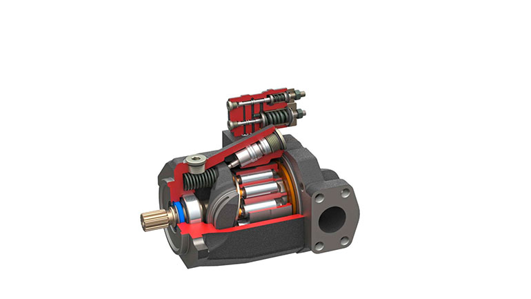 Internal makeup of piston pump