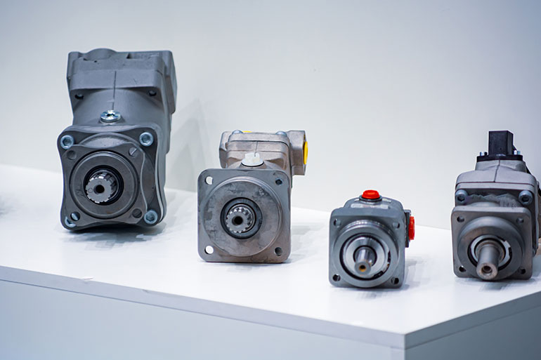 a selection of hydraulic motors Image courtesy of Adobestock