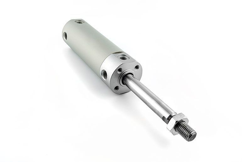 Figure 1. Most pneumatic cylinders are available with stainless steel or anodized aluminum construction.