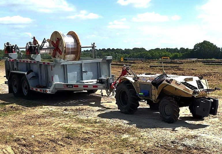 Gravion from BotCrew is all-terrain robot designed for tough tasks, featuring intelligent traction control to maintain performance on any surface, customizable tire options, and a rugged build engineered to endure extreme conditions. Image courtesy of BotCrew Image courtesy of BotCrew
