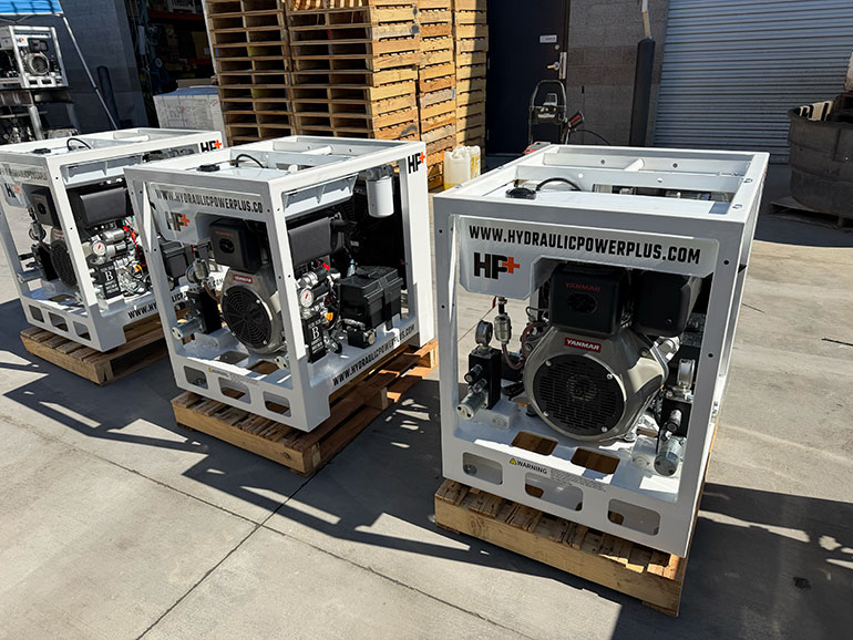 Hydraulic power plus has designed and built custom Hydraulic Power Packs to help with the swaging of millions of fasteners installed in solar panel fields. scanwill pressure intensifiers enable the high-pressure required of this operation.